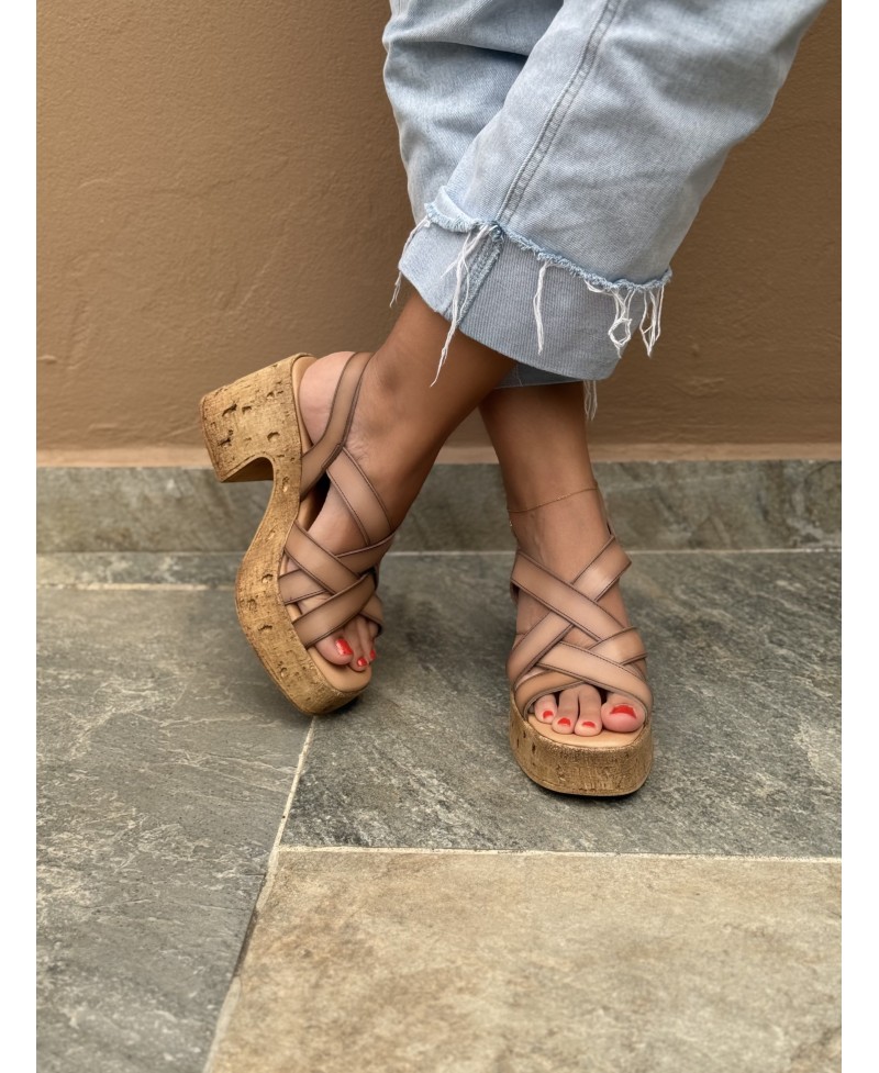 Sandale &agrave; talon